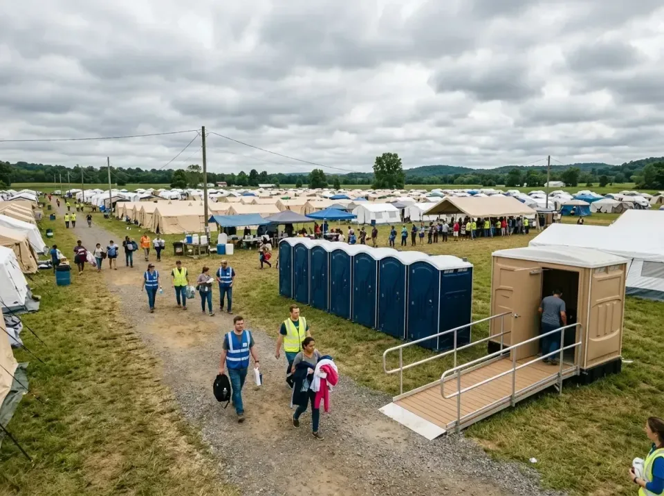 disaster-relief-camp-restrooms-010 — frequently asked questions, Dumpster & Portable Bathrooms Rental in Willard, OH